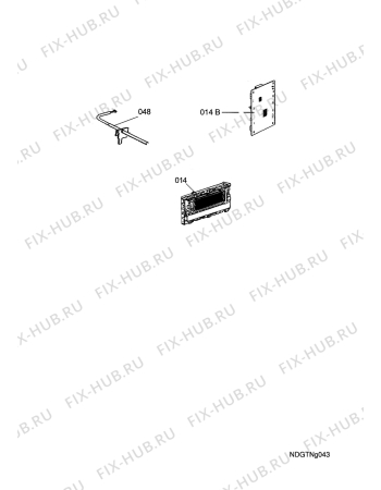 Взрыв-схема плиты (духовки) Husqvarna Electrolux QCE734-1-K - Схема узла Functional parts